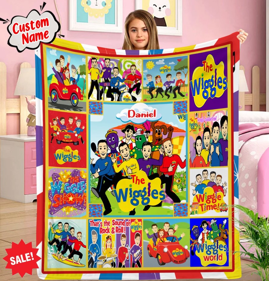 Personalized The Wiggles Quilt Blanket The Wiggles Theme Party Blanket The Wiggles Gifts